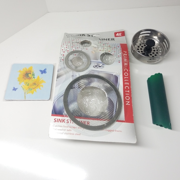 Mixed Lot of Kitchen Stuff, Coasters, Garlic Peel - Picture 1 of 7